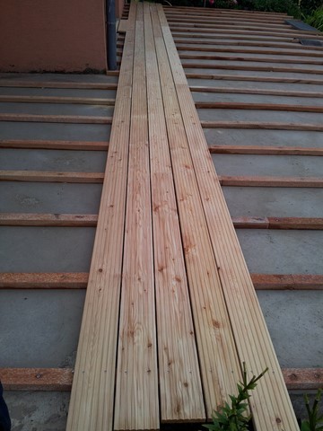 Modification d'une terrasse, dalle béton 