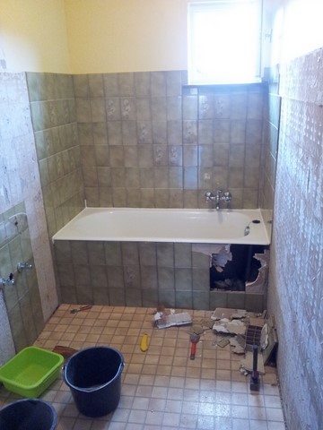 Salle de bain avant rénovation