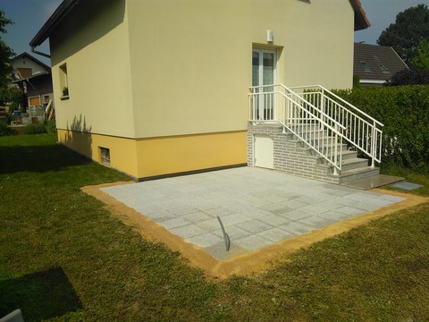 Création d'une terrasse. Finalisation